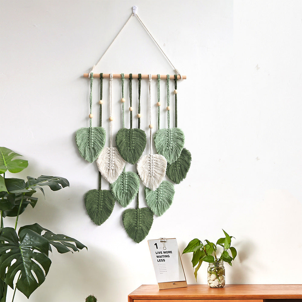 Creative Hand Woven Bohemian Leaf Wall Decoration