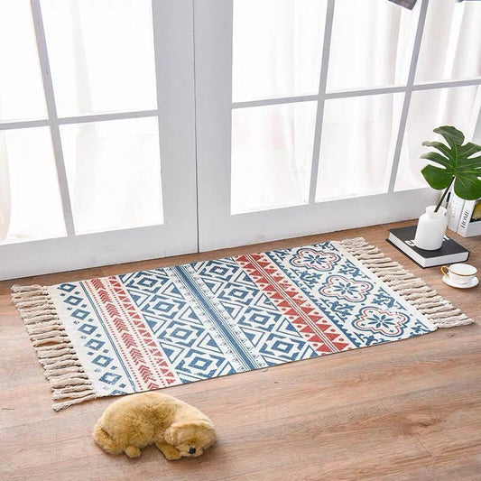 Scandinavian Style Linen & Cotton Rug