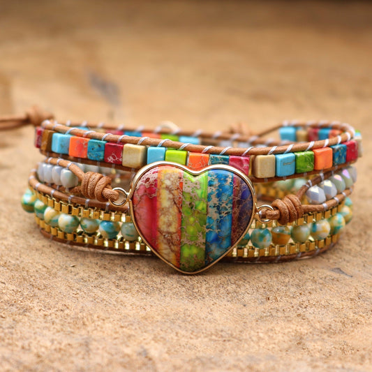 Hand-woven Multilayer Leather Bracelet