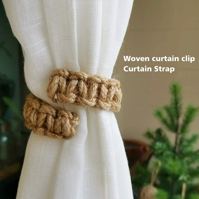 Handmade Hemp Rope Curtain Strap