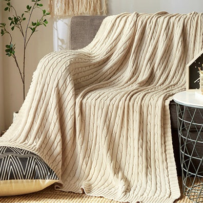 Cotton Handmade Knitted Blanket