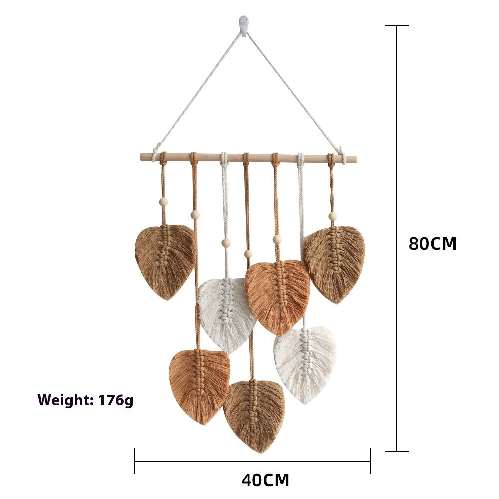 Creative Hand Woven Bohemian Leaf Wall Decoration