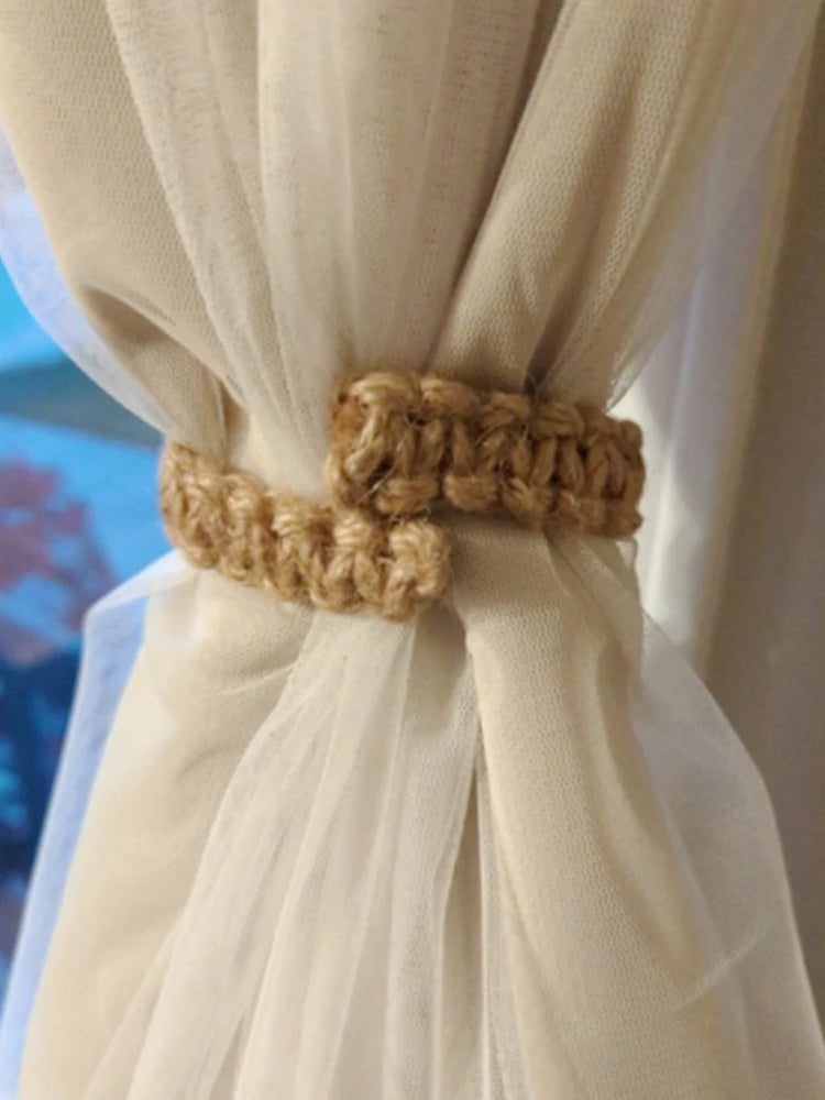 Handmade Hemp Rope Curtain Strap