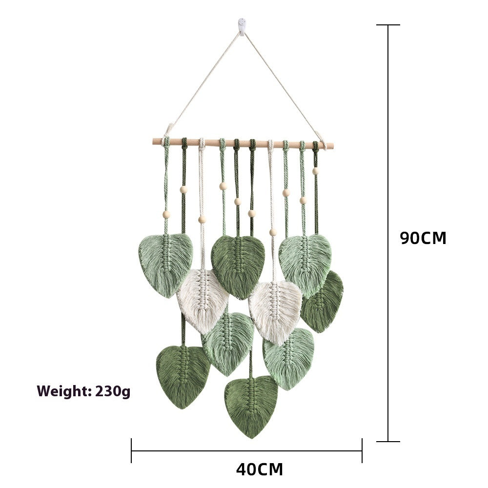 Creative Hand Woven Bohemian Leaf Wall Decoration