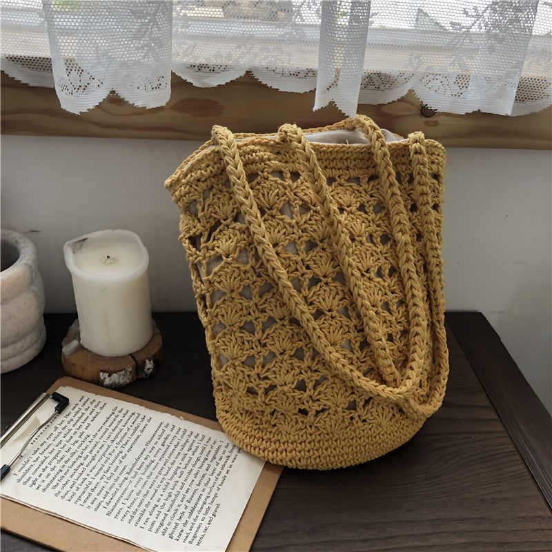 Handmade Hemp Rope Woven Women's Bag